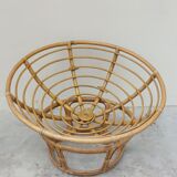 Loveuse vintage rattan armchair 1950