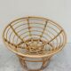 Loveuse fauteuil en rotin vintage 1950