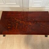Coffee table, red and gold lacquer, 1970s