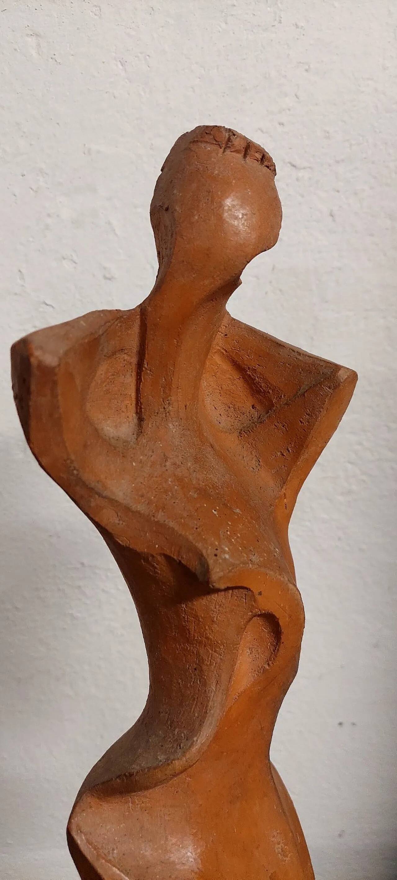 Terracotta female figure by Alberto Sparapani, 20th century
