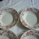 6 plates hollow earthenware vintage wolves mill
