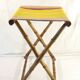Old folding seat or foot rest picnic campsite