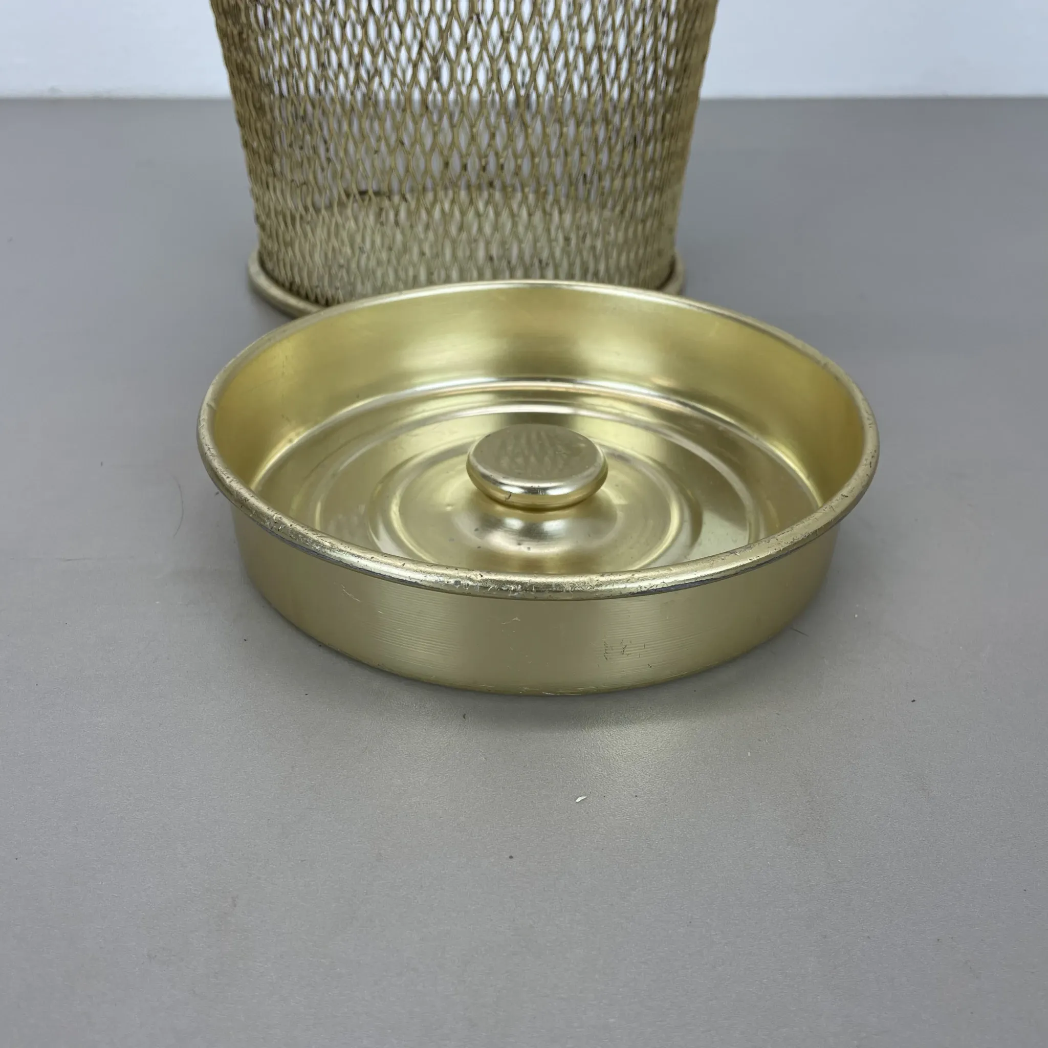 Vintage Paper Basket and Umbrella Stand in the Matégot Style, France, 1970s