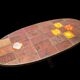 Jean Jaffeux lava stone and ceramic coffee table