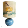 Lampe peinture sur soie vintage