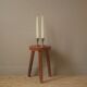 Pair of antique brass candlesticks Scandinavian country decoration gold metal candelabra candlesticks