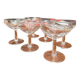 6 champagne glasses France