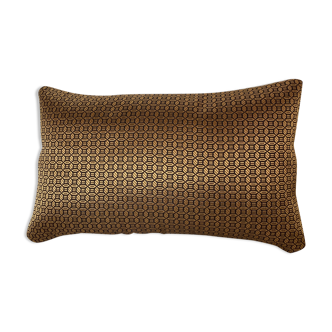 Black gold cushion art deco pattern