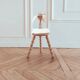 Small tripod/ bedside table/ renovated vintage stool, 1970s