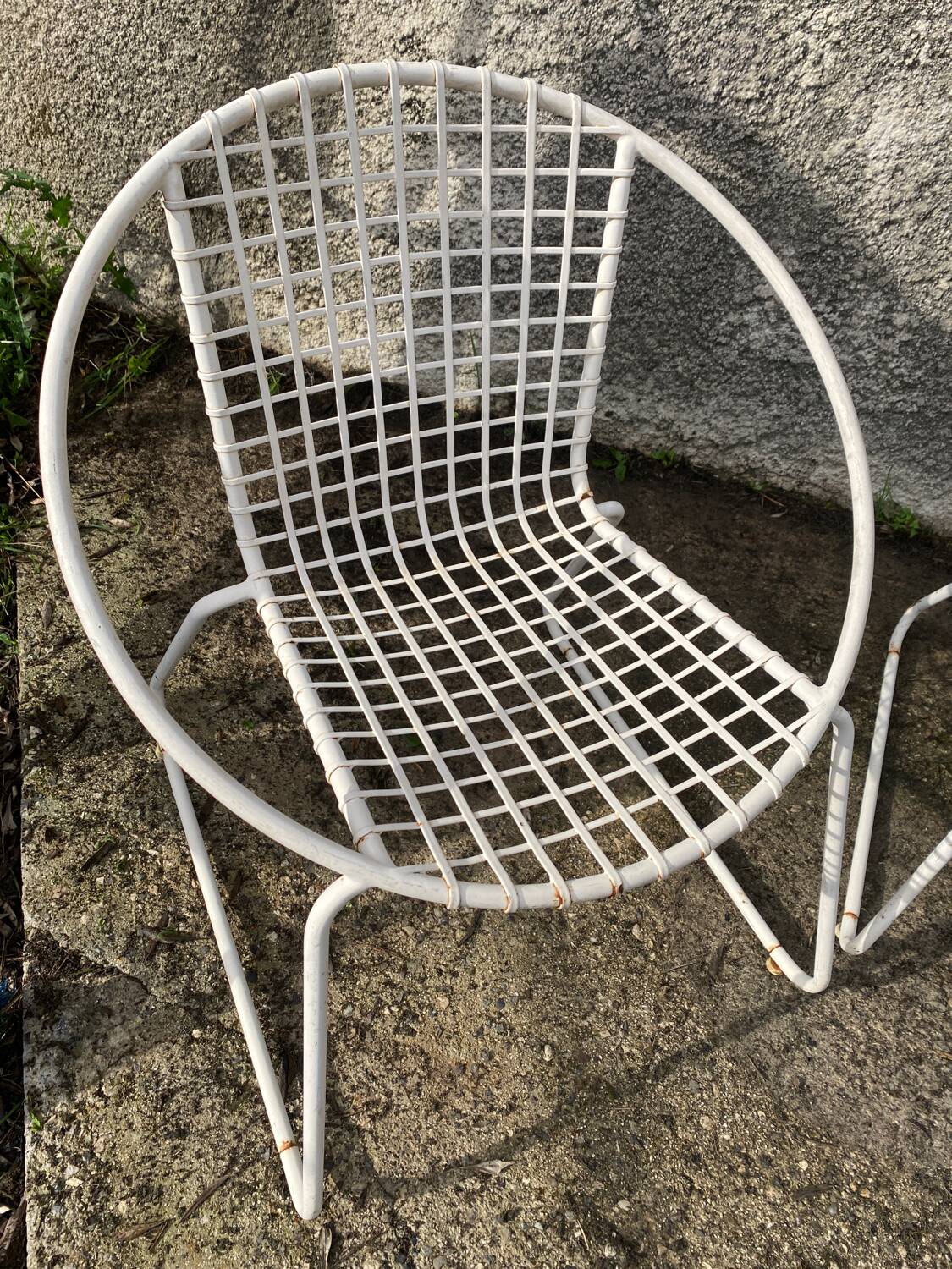 Designer metal chairs