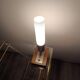 Lampe à poser laiton verre opalin 1970s