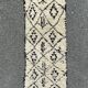 Tapis berbere couloir Beni Ouarain blanc