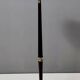 Elegant Glass, Beech and Brass Floor Lamp, Italy