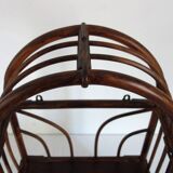 Small vintage rattan shelf