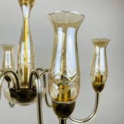 Vintage Murano glass chandelier in amber by De Majo, Italy, 1970s.