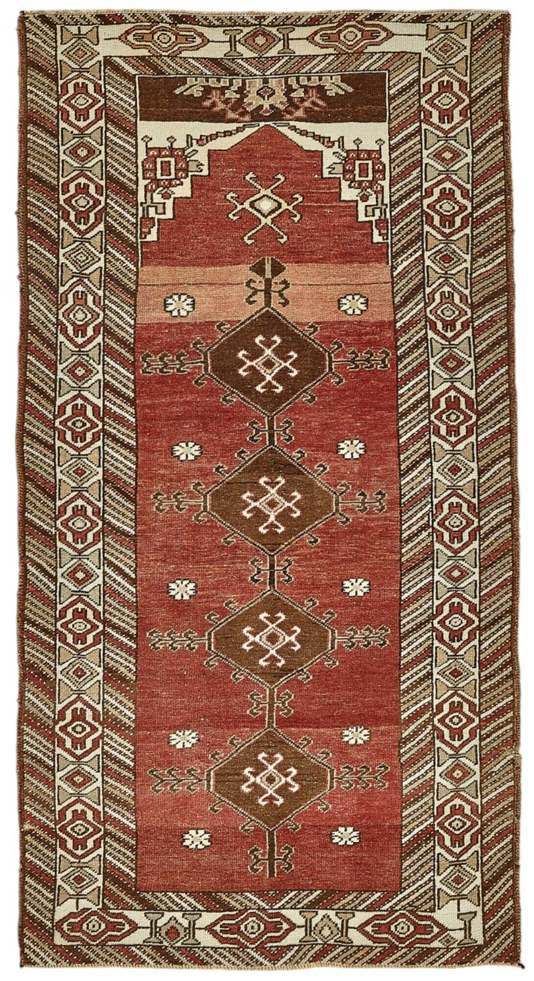 Turkish Vintage Anatolian Rug 100 cm x 197 cm