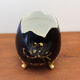 Egg-shaped porcelain vase decorated with Pierrot and Columbine