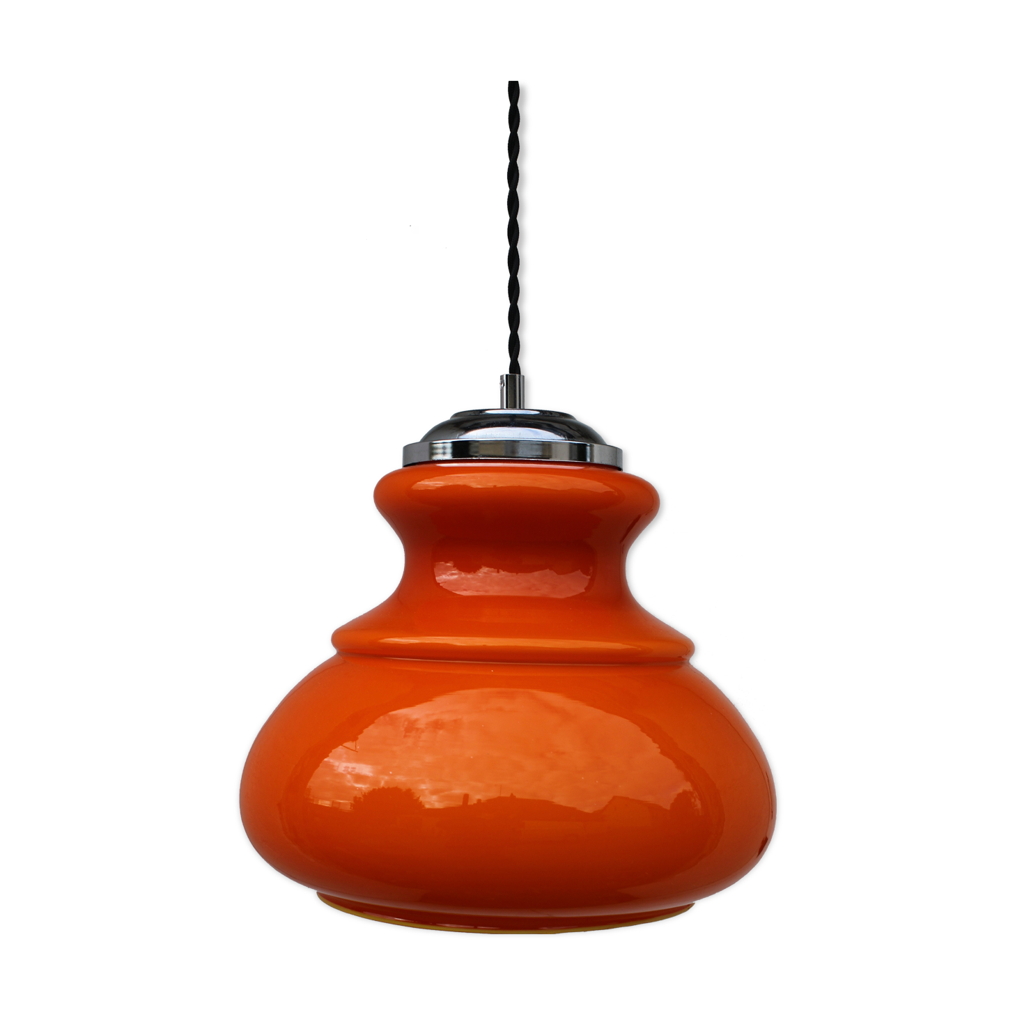 Suspension space age in orange opaline
