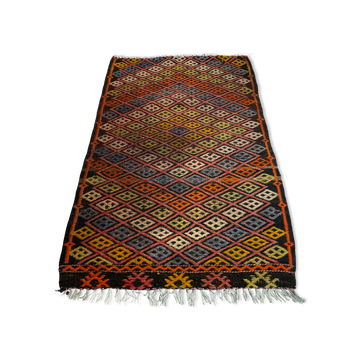 Vintage Turkish Kilim Rug , 77 x 50 cm