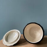 Covered pot in glazed ceramic Gustave De Bruyn