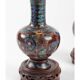 Pair of cloisonné bronze vases, china, xixth century