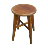 Stool wood 4 feet compass