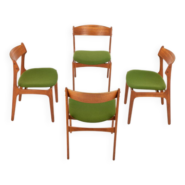 Vintage Dining Chairs by Erik Buch for O.D. Møbler