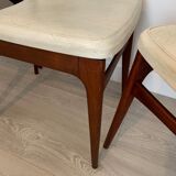 Wooden and skai chairs