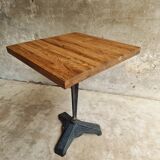 Old bistro table garden table cast iron with oak