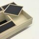 Modular white coffee table designed by Carlo Hauner for Forma