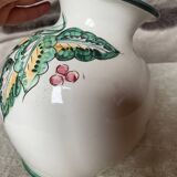 Old handmade floral pattern vase