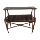 Door magazines / hotel books in mahogany