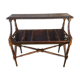 Mahogany hotel magazine/book rack