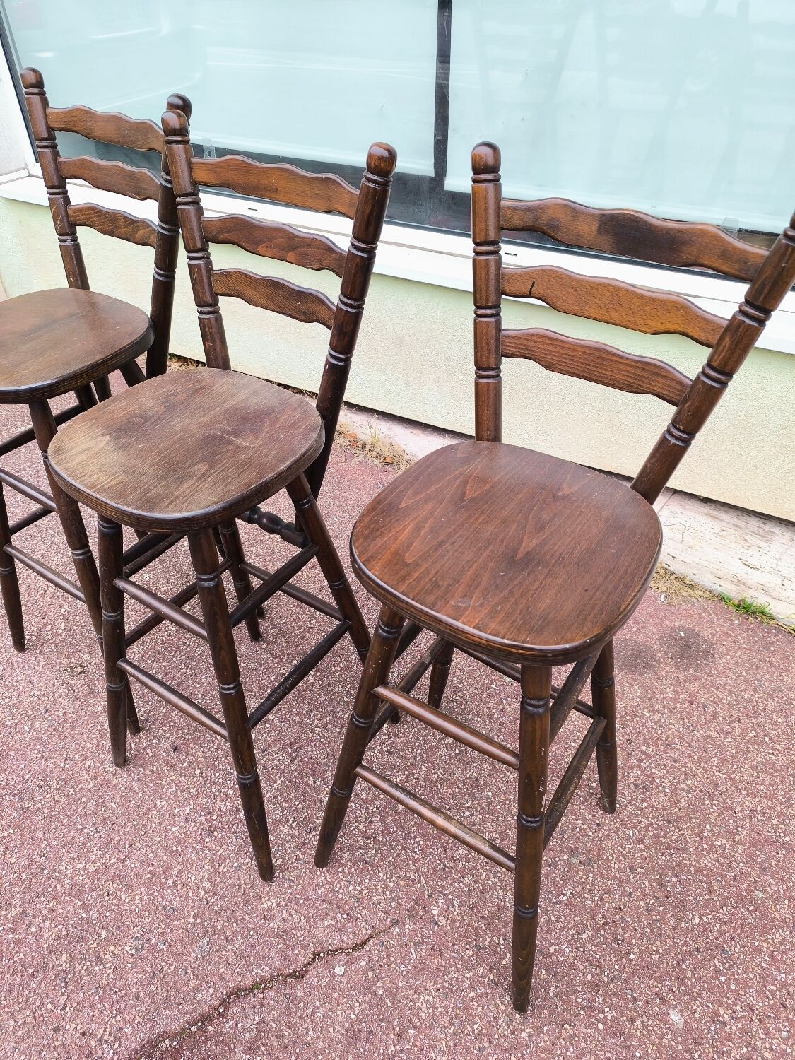 Set of 3 bistro bar stools