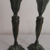 Pair of art deco candlesticks