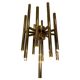 Mid-century design brass floor lamp, 1980s in style of Gaetano Sciolari