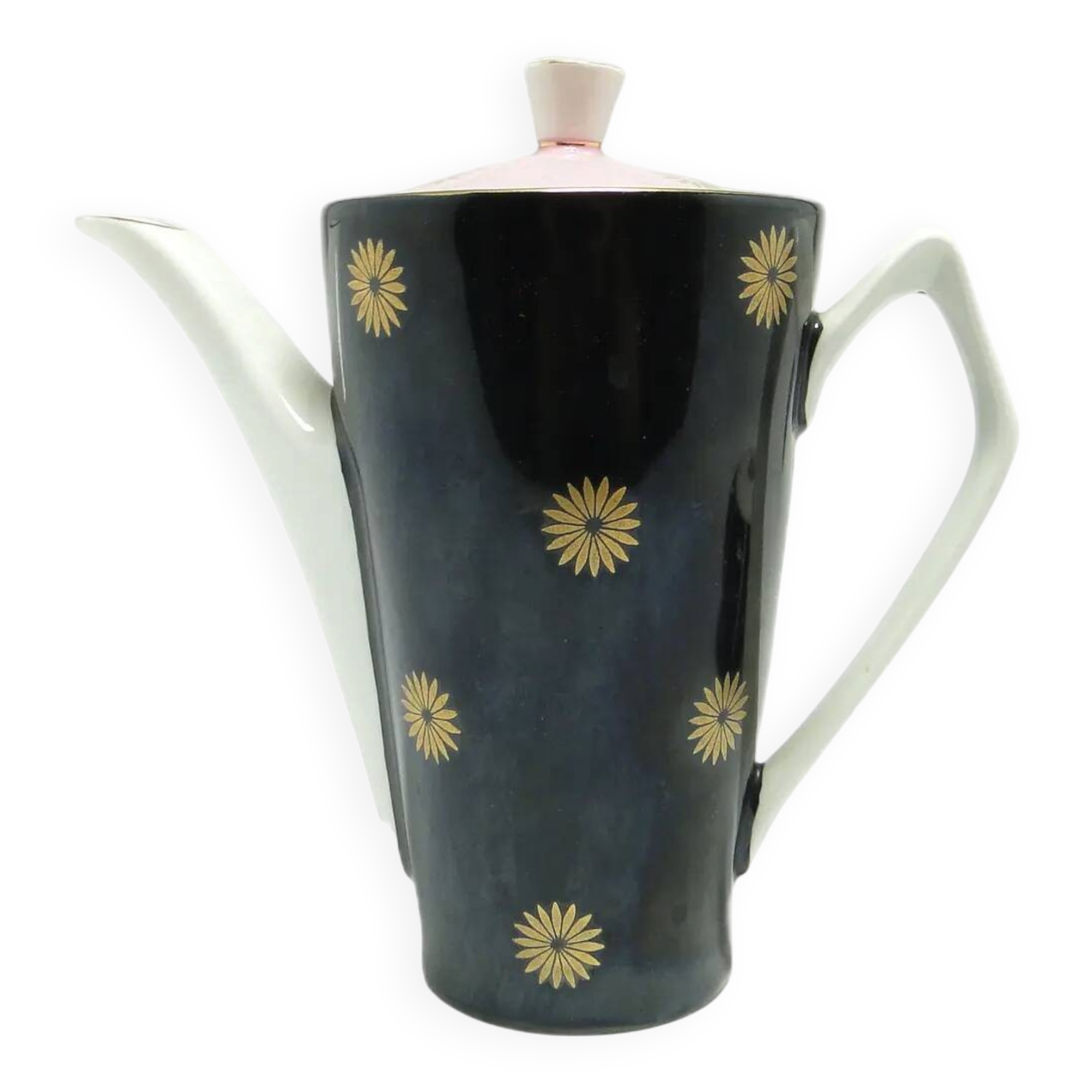 Mid-century modern coffee pot, porcelain, Chodzież, Poland, 1970s.