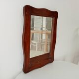 Miroir ancien en bois rustique