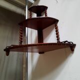 Corner wall shelf