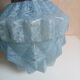 Lamp skyscraper opaline blue art deco 1920 height 35 cm diameter 18 cm