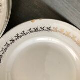 6 Digoin & Sarreguemines dessert plates