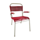 Vintage red scoubidou children's chair