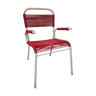 Vintage red scoubidou children's chair