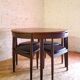 Danish Scandinavian table and chairs by Hans Olsen for Frem Røjle 1960
