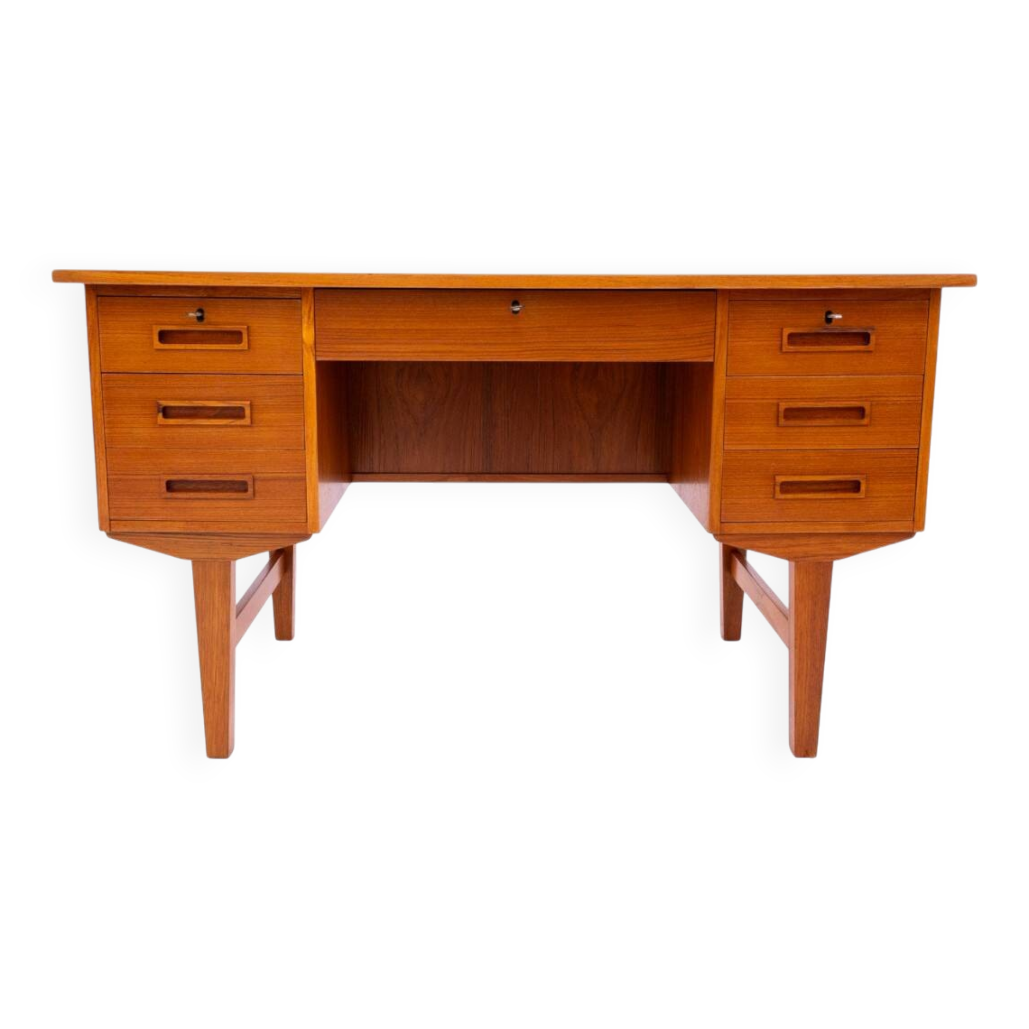 Bureau en teck, Danemark, années 1960.