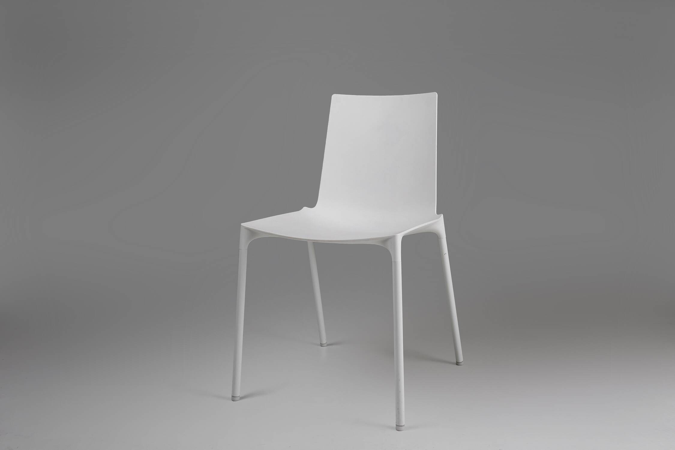 21th Century elegant white design chair, Belgium