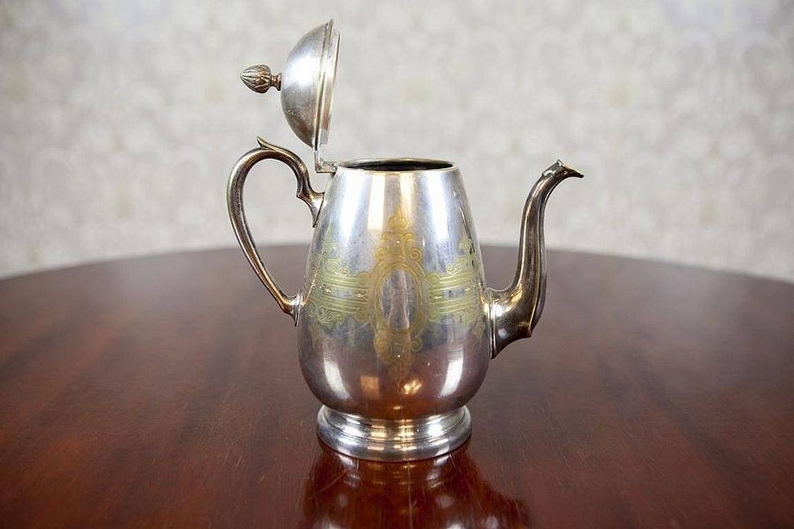 Silver-Plated Coffee/Tea Set, 1930s, Set of 3