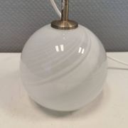 Beautiful table lamp, model Misty by Torben Jørgensen, Holmegaard Glassworks Denmark 1980.