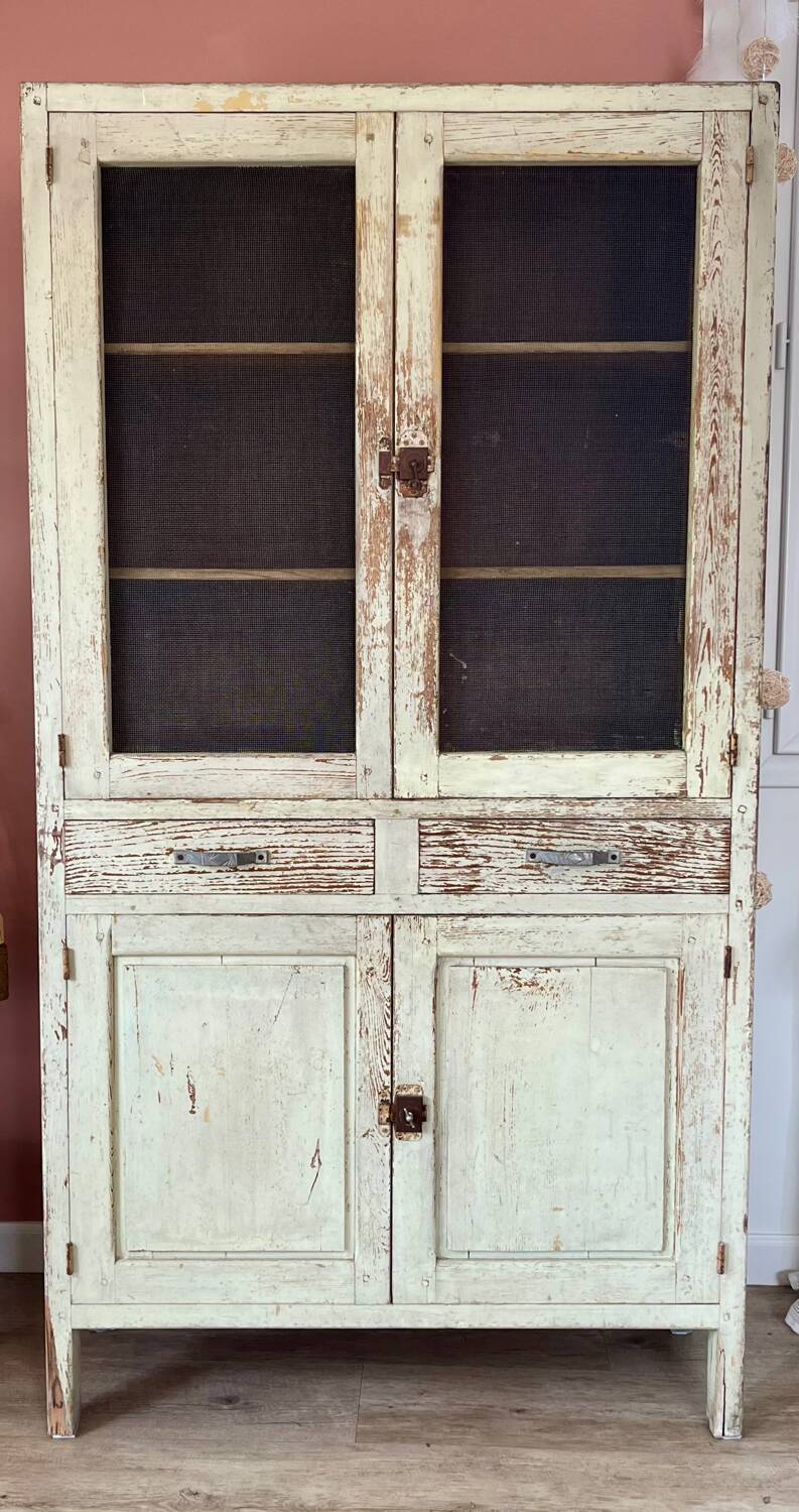 Buffet, dresser, pantry in patinated wood