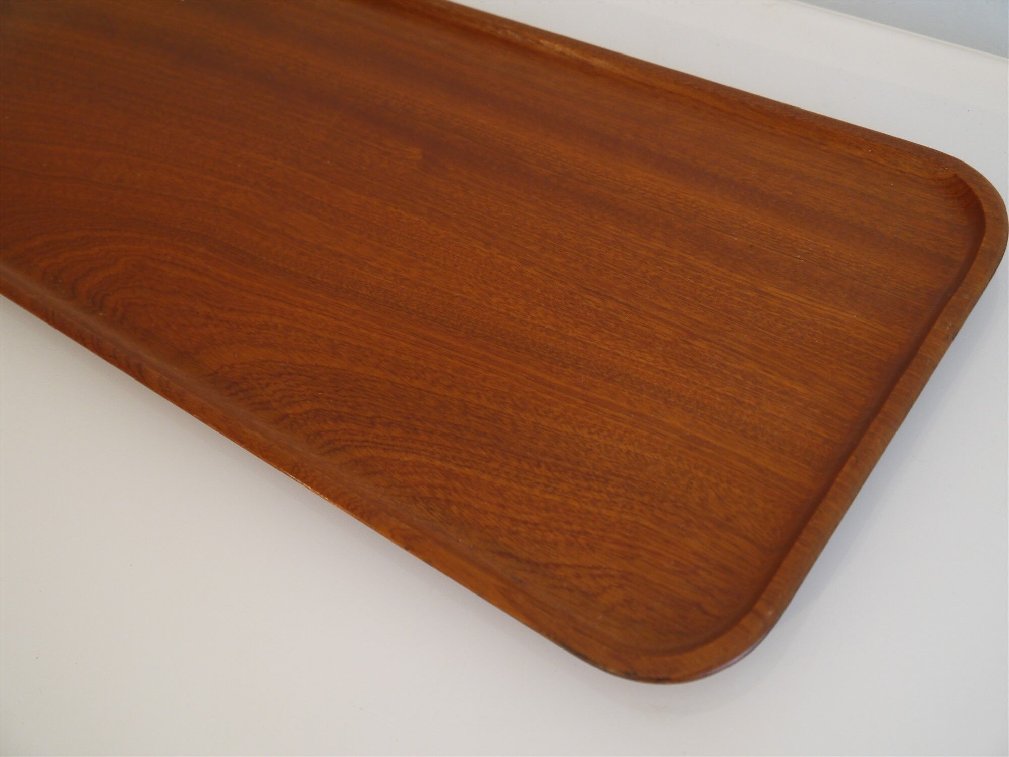 Scandinavian vintage 1960 mahogany tray